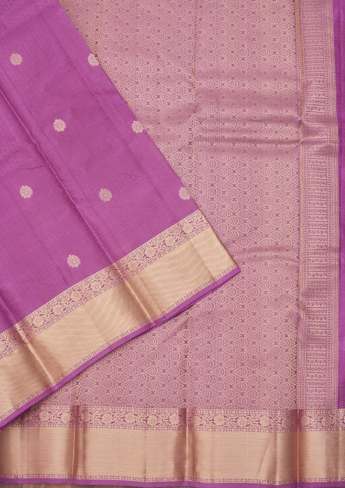 Purple Zariwork Pure Silk Saree