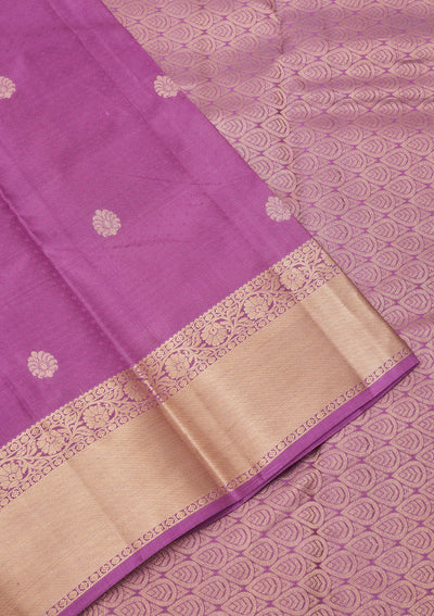 Purple Zariwork Pure Silk Saree