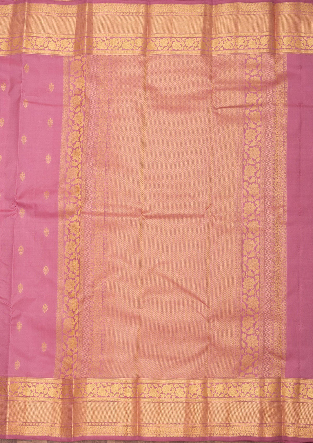 Onion Pink Zariwork Pure Silk Saree
