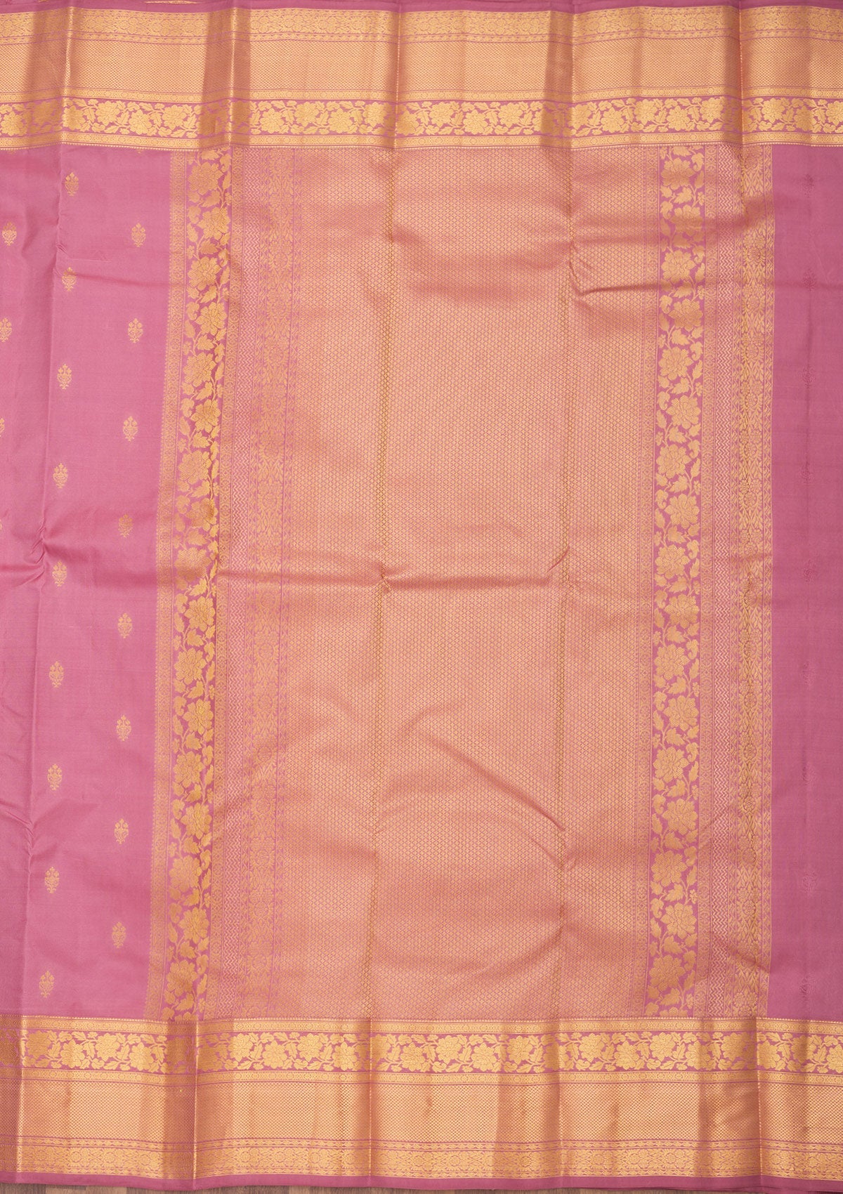 Onion Pink Zariwork Pure Silk Saree
