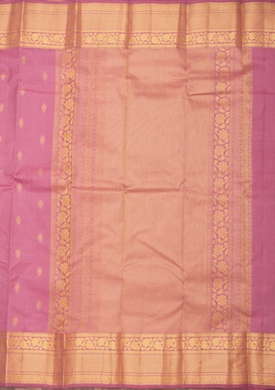 Onion Pink Zariwork Pure Silk Saree