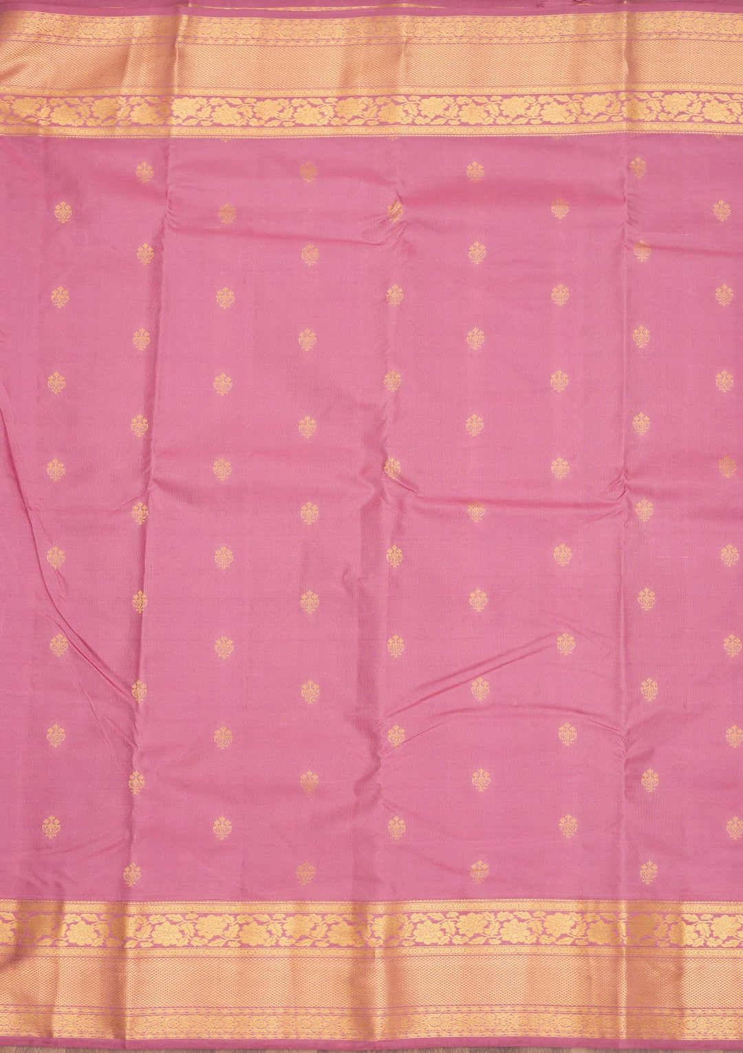 Onion Pink Zariwork Pure Silk Saree