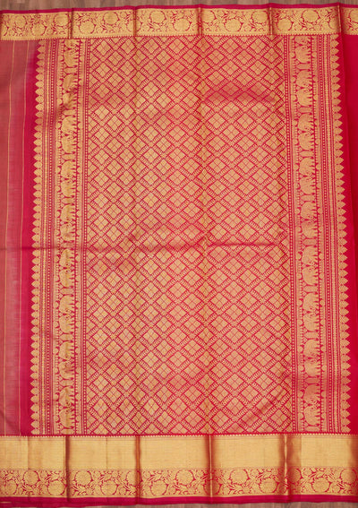 Onion Pink Zariwork Pure Silk Saree