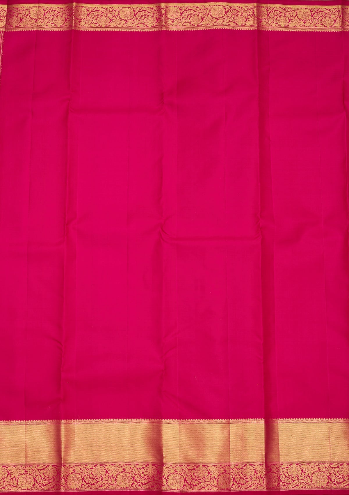 Onion Pink Zariwork Pure Silk Saree