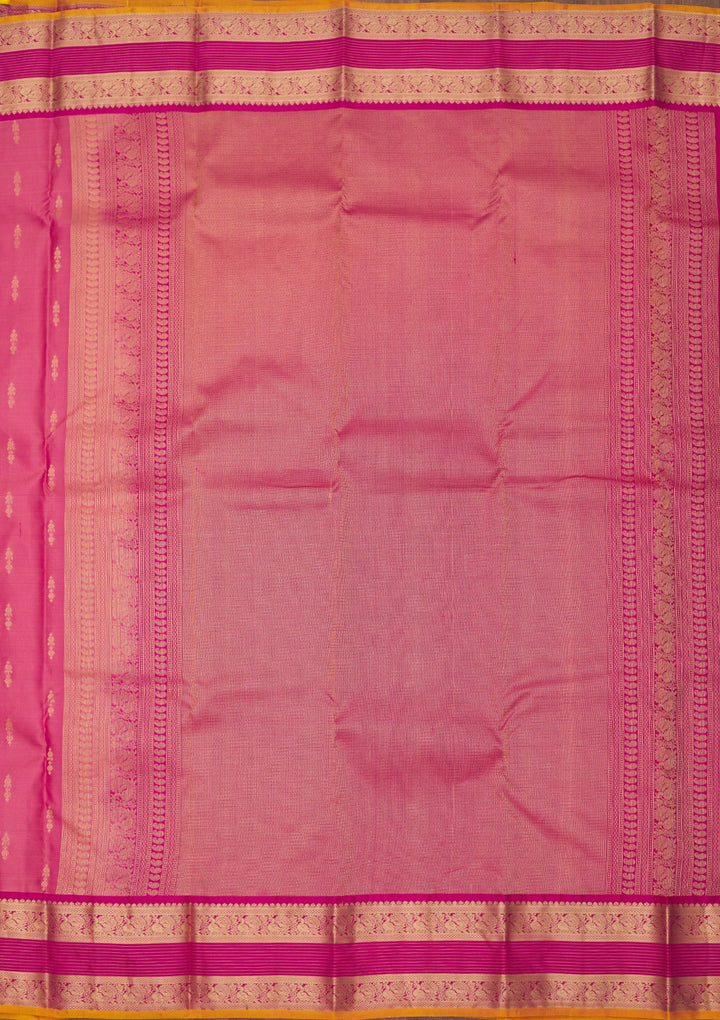 Onion Pink Zariwork Pure Silk Saree