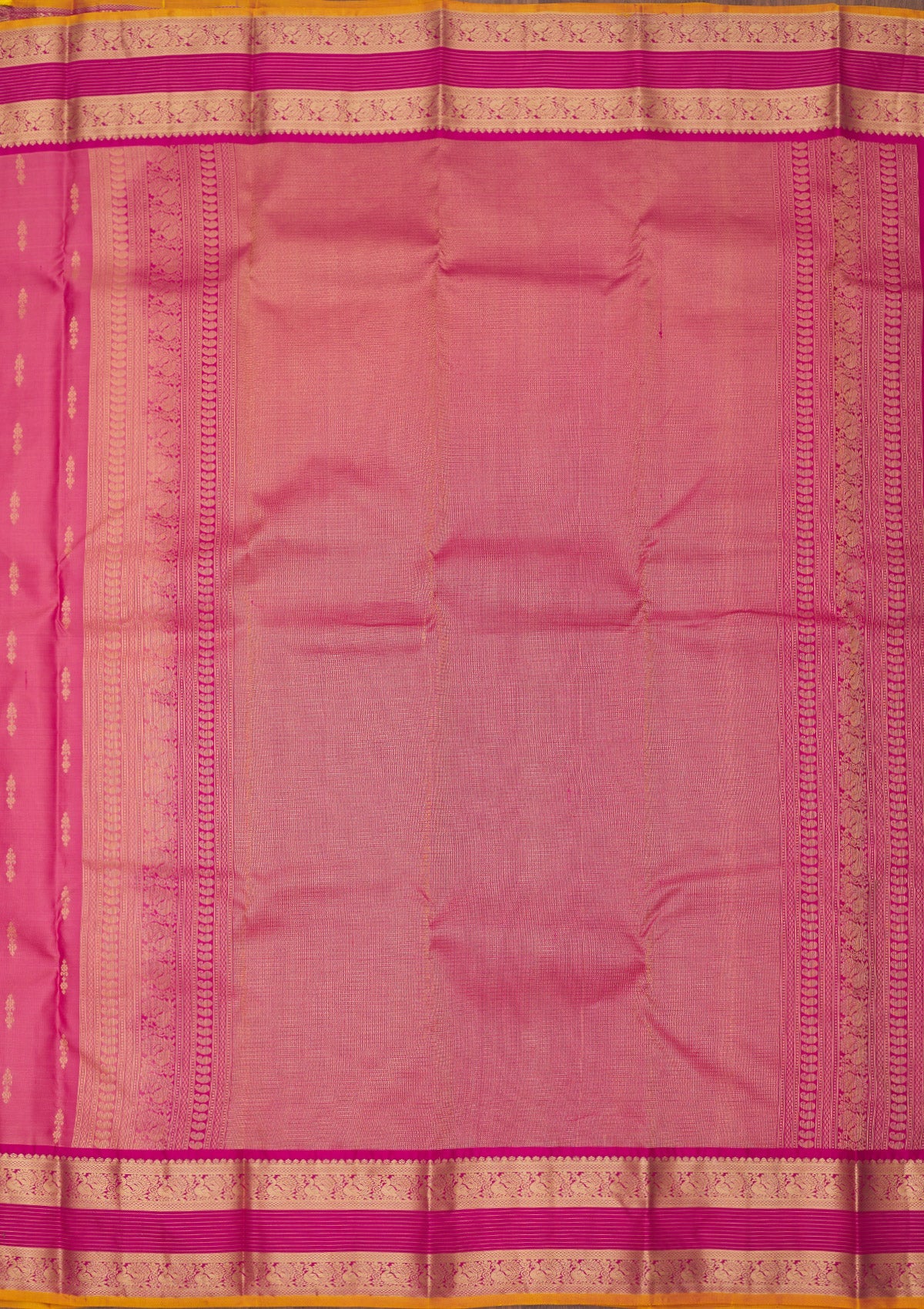 Onion Pink Zariwork Pure Silk Saree
