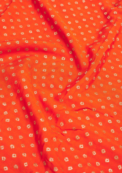 Orange Zariwork Pure Silk Saree