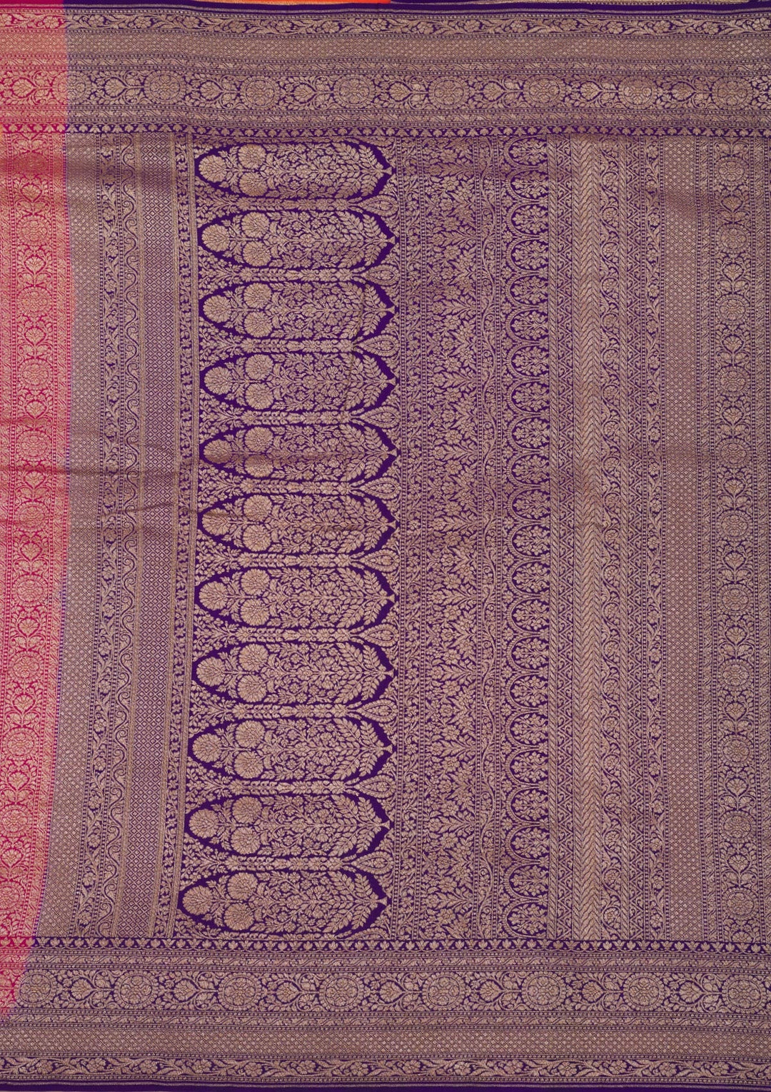 Orange Zariwork Pure Silk Saree