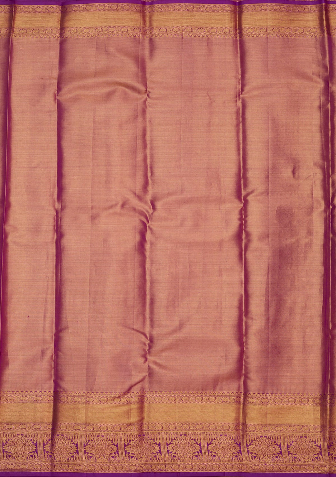 Orange Zariwork Pure Silk Saree-Koskii