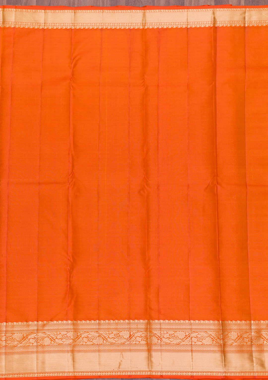 Orange Zariwork Pure Silk Saree-Koskii