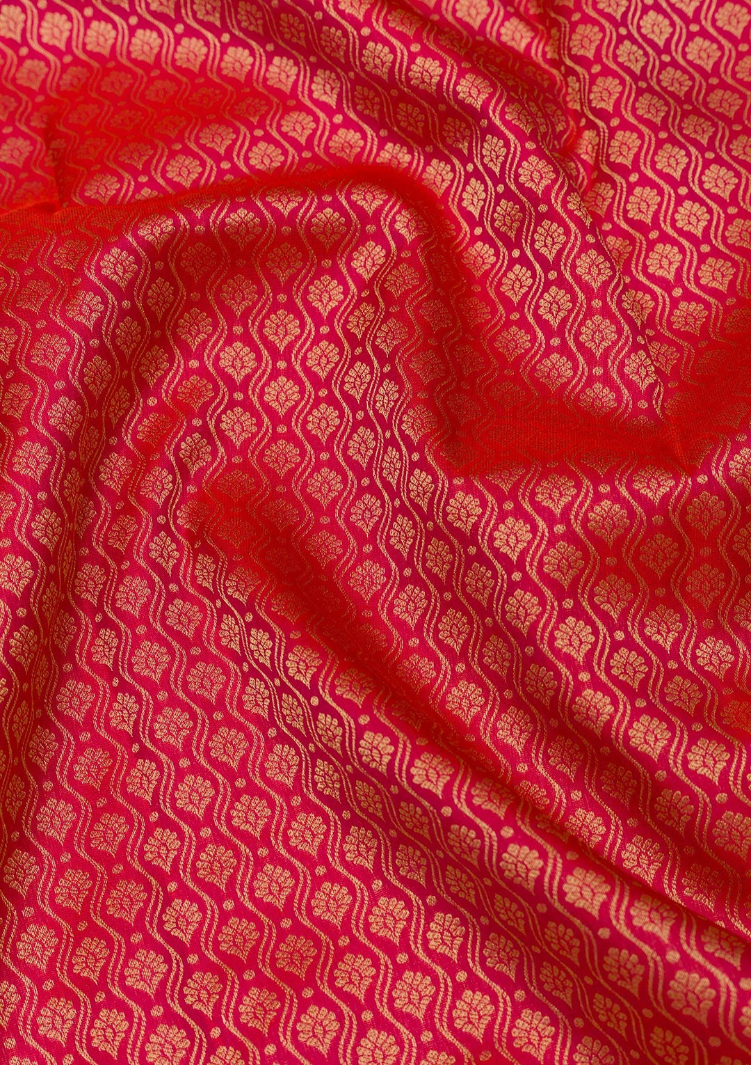 Orange Zariwork Pure Silk Saree-Koskii