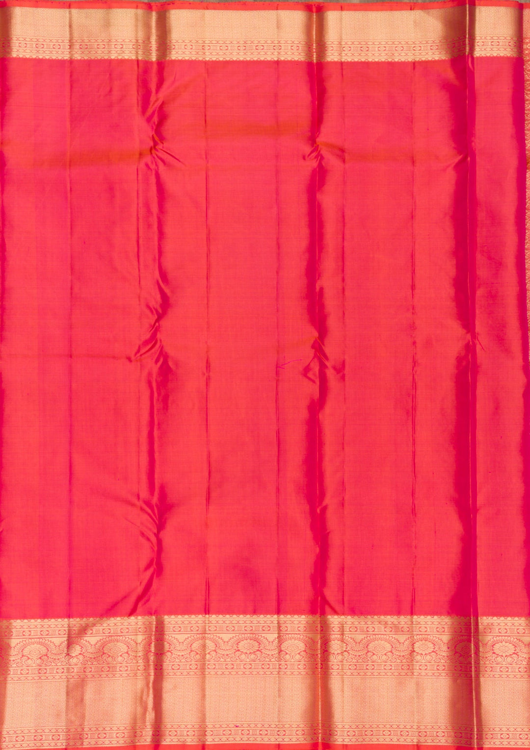 Orange Zariwork Pure Silk Saree-Koskii