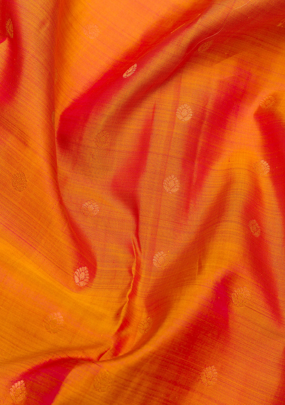 Orange Zariwork Pure Silk Saree-Koskii