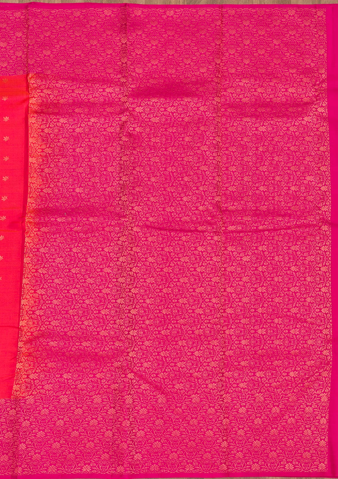 Orange Zariwork Pure Silk Saree-Koskii