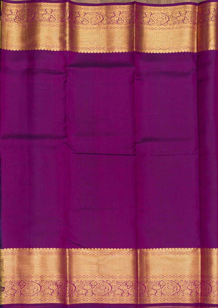 Orange Zariwork Pure Silk Saree-Koskii
