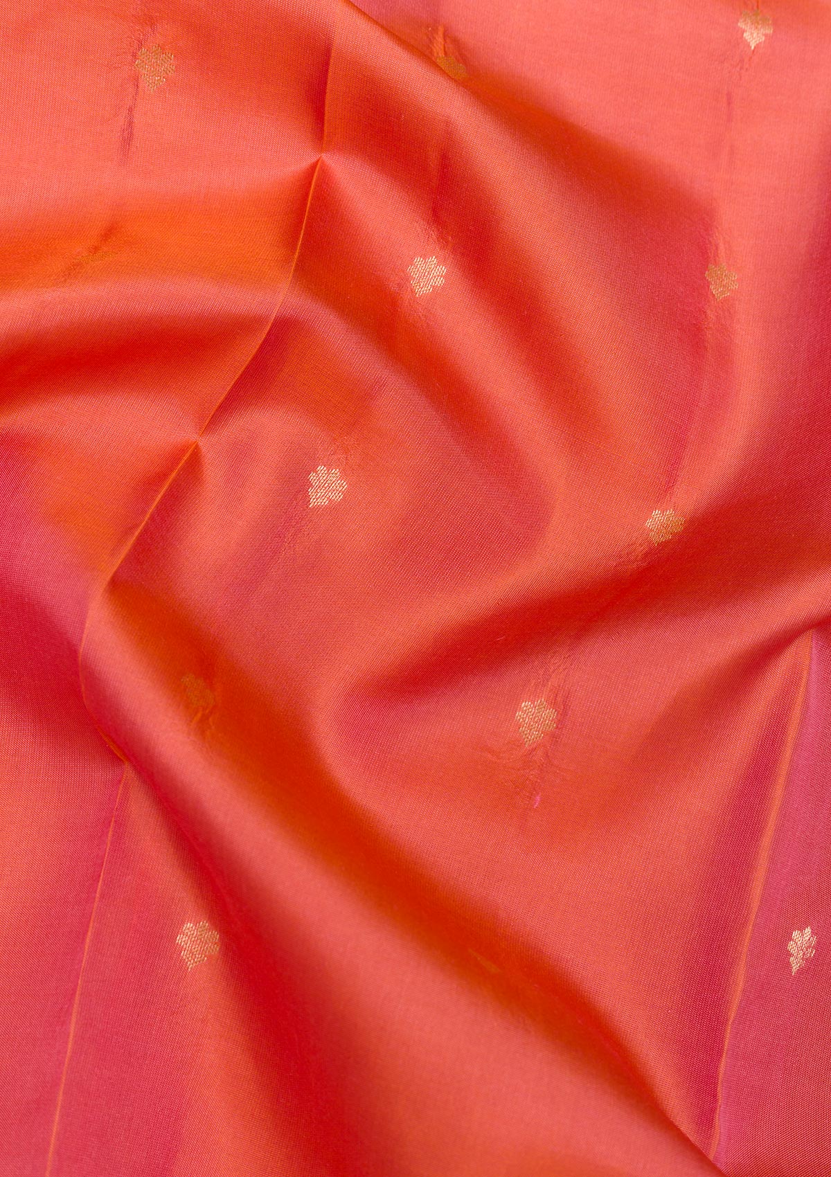 Orange Zariwork Pure Silk Saree-Koskii