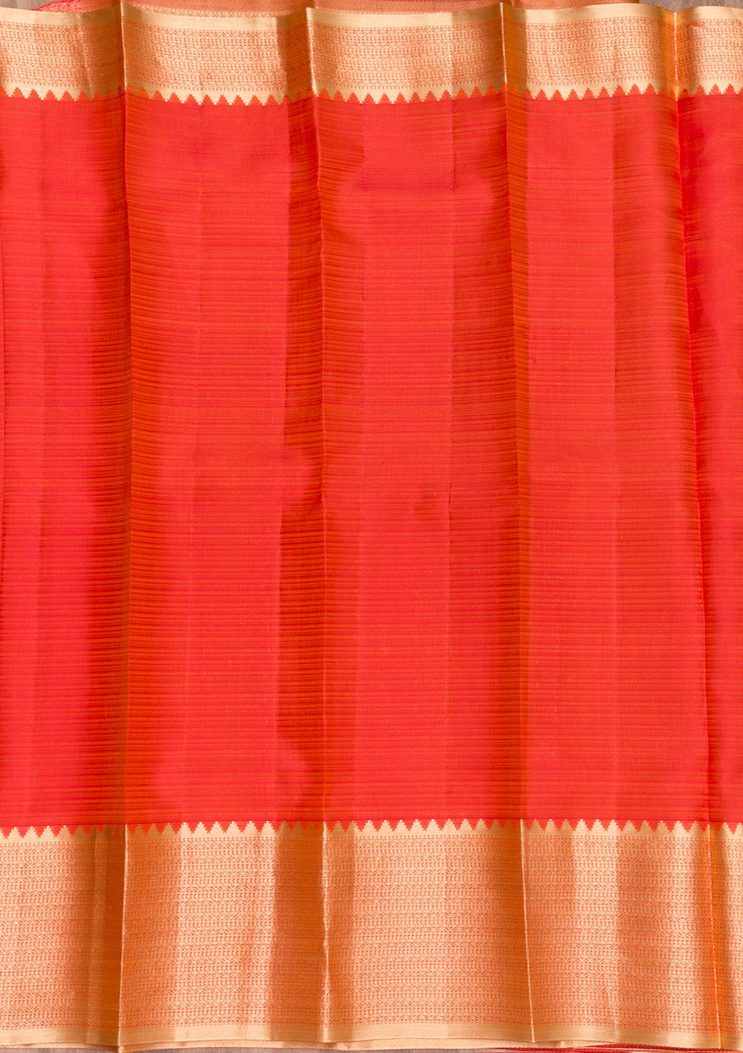 Orange Zariwork Pure Silk Saree-Koskii