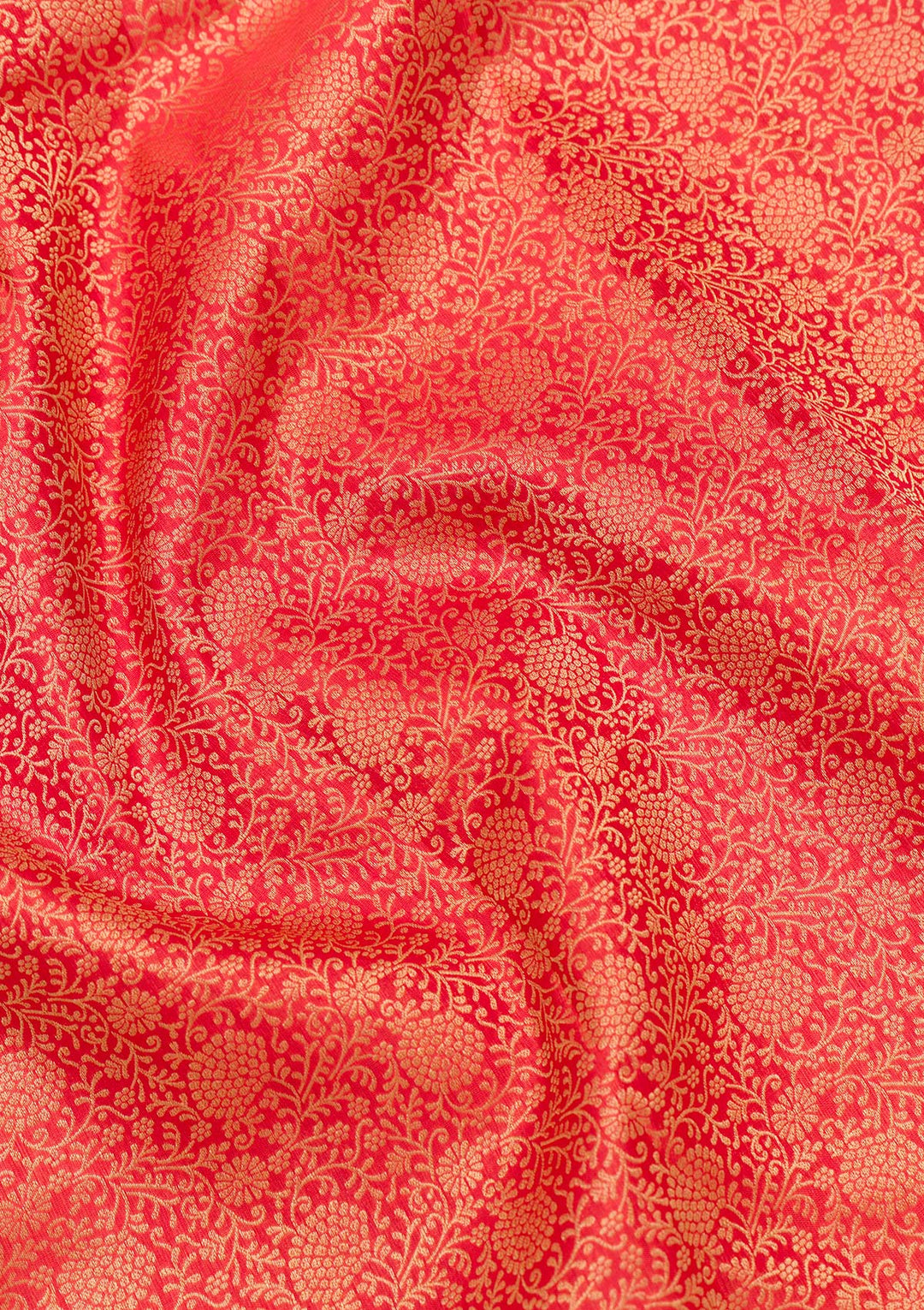 Orange Zariwork Pure Silk Saree-Koskii
