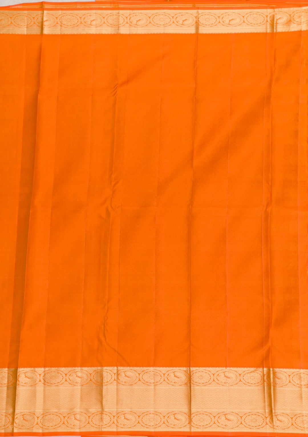 Orange Zariwork Pure Silk Saree-Koskii