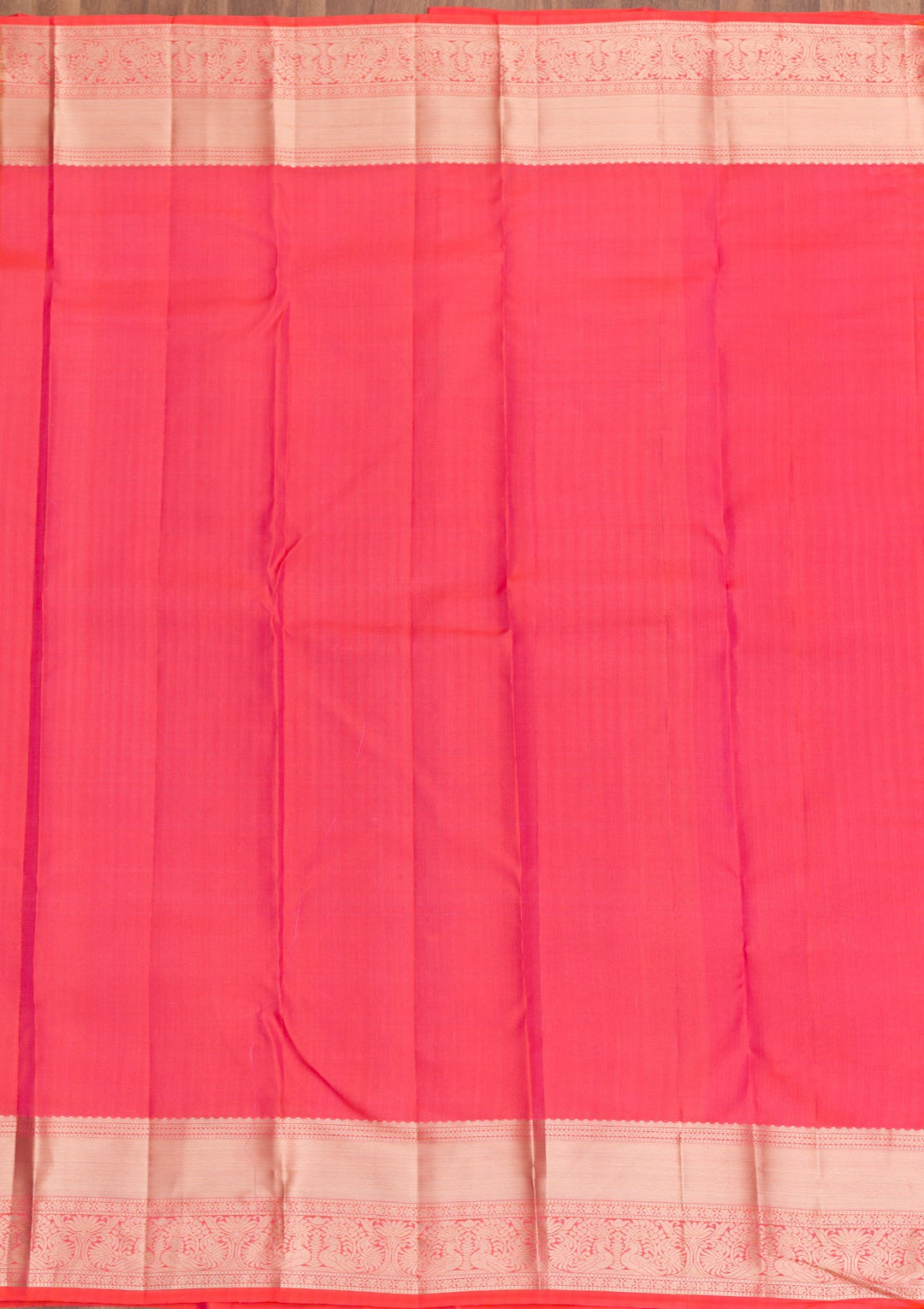 Orange Zariwork Pure Silk Saree-Koskii
