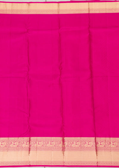 Orange Zariwork Pure Silk Saree-Koskii