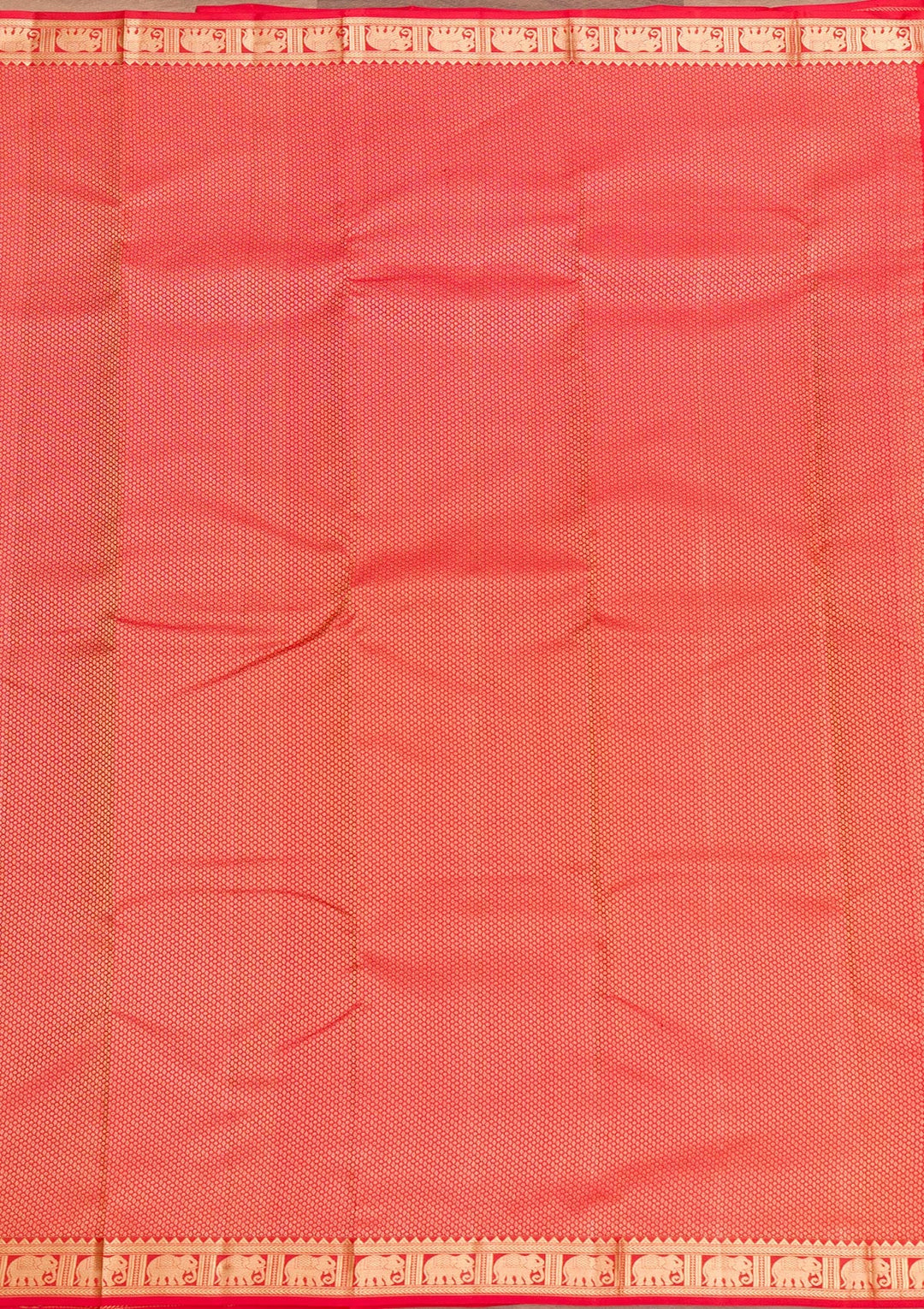 Orange Zariwork Pure Silk Saree-Koskii