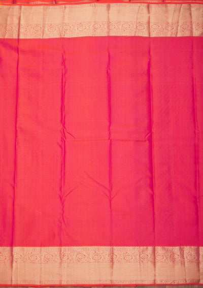 Orange Zariwork Pure Silk Saree