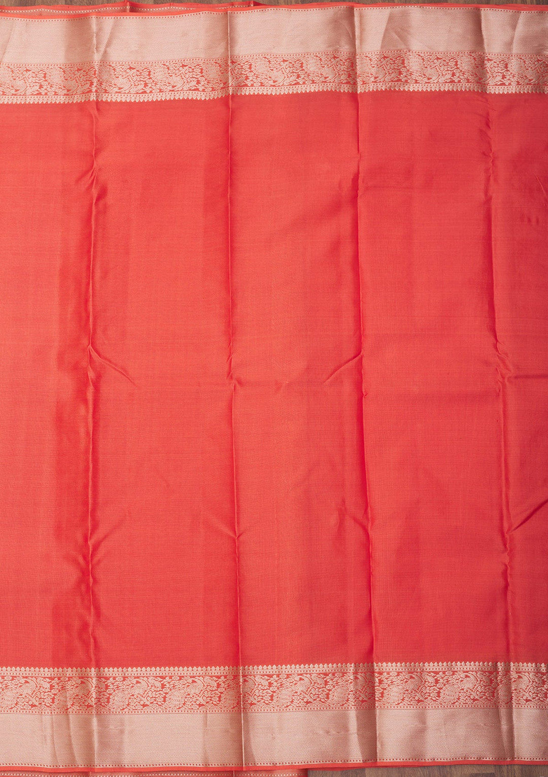Orange Zariwork Pure Silk Saree