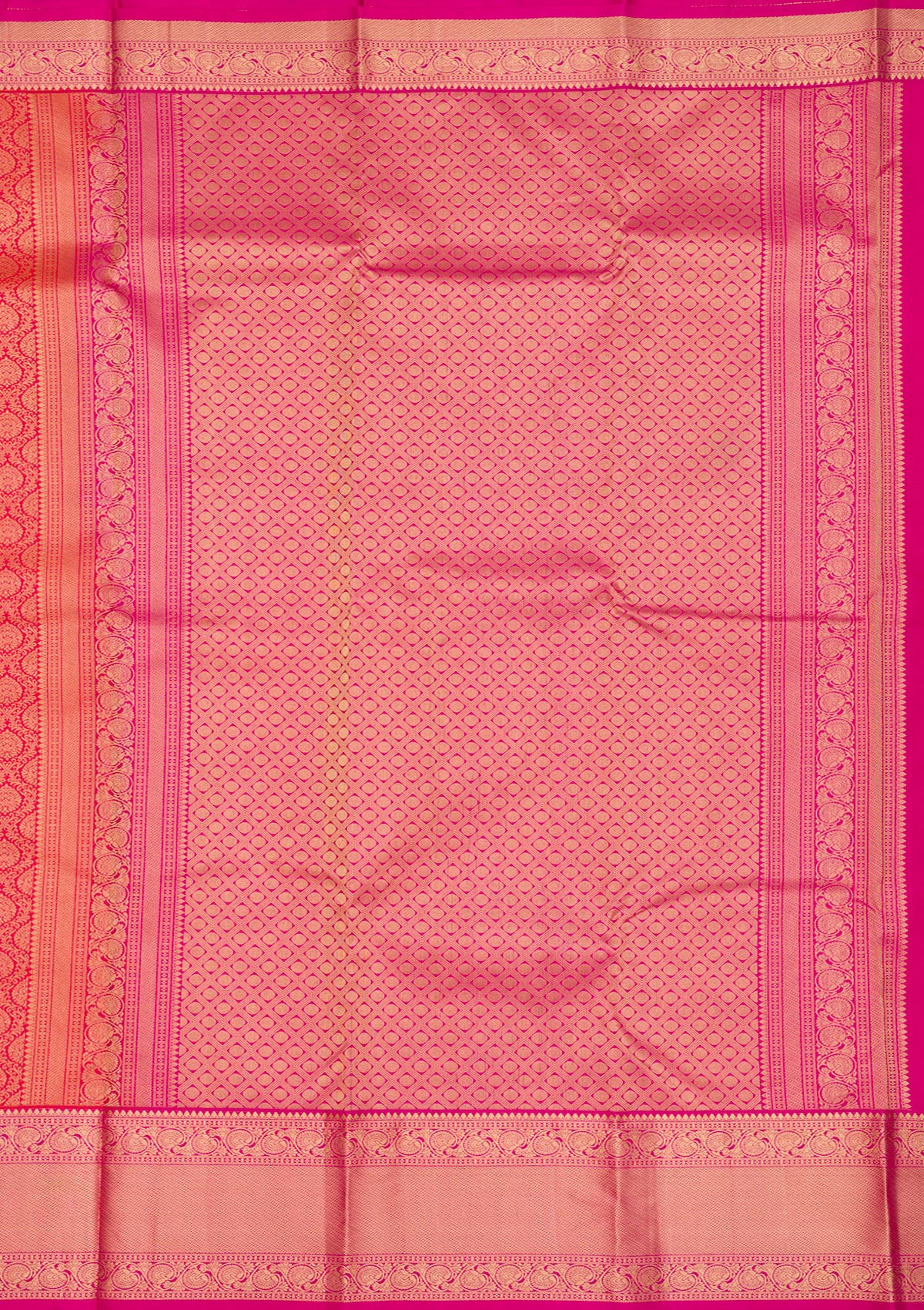 Orange Zariwork Pure Silk Saree-Koskii