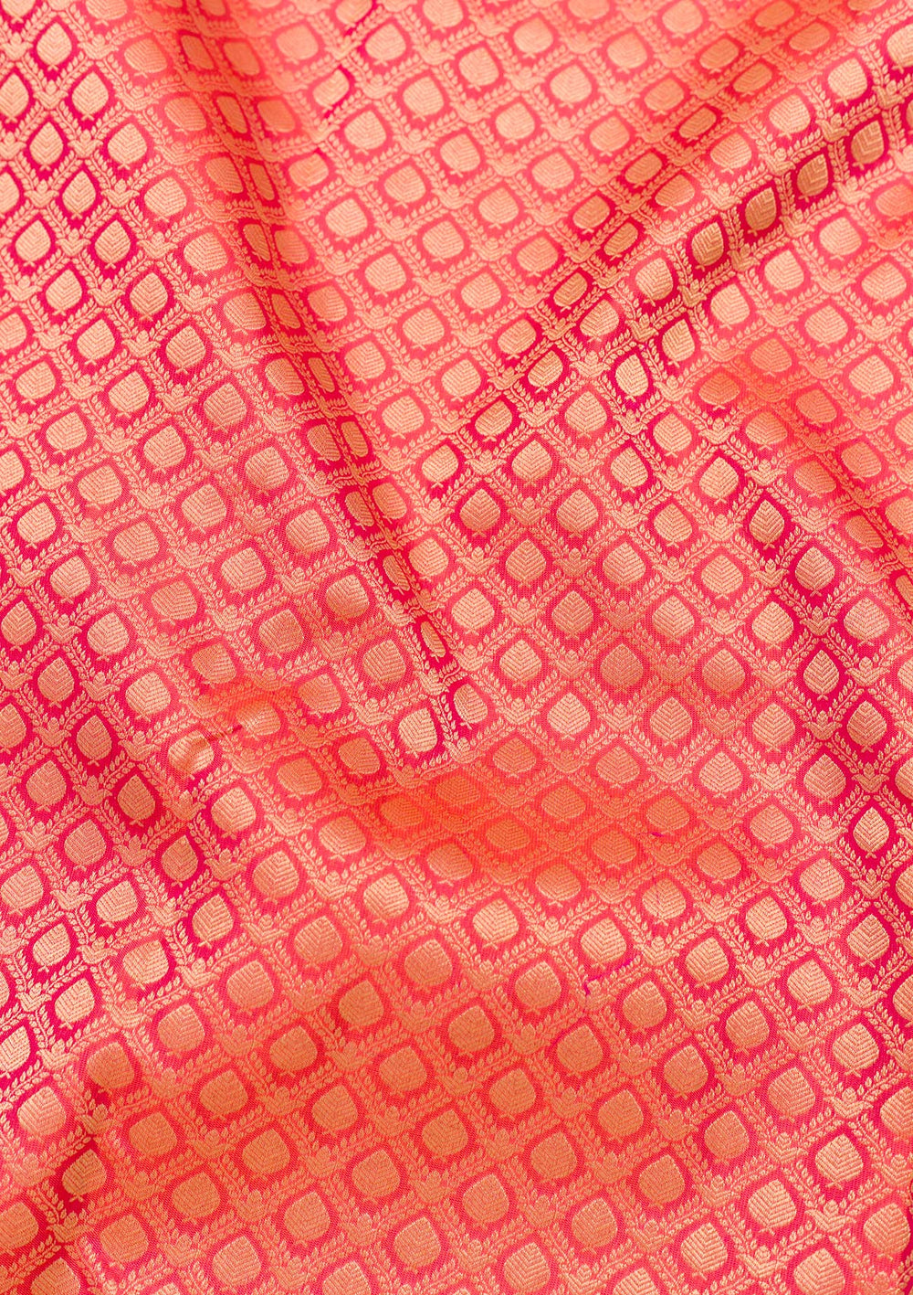 Orange Zariwork Pure Silk Saree-Koskii
