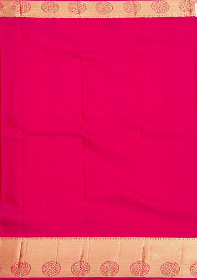 Orange Zariwork Pure Silk Saree-Koskii
