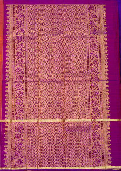 Orange Zariwork Pure Silk Saree-Koskii