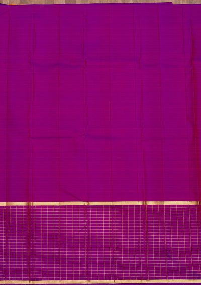 Orange Zariwork Pure Silk Saree-Koskii