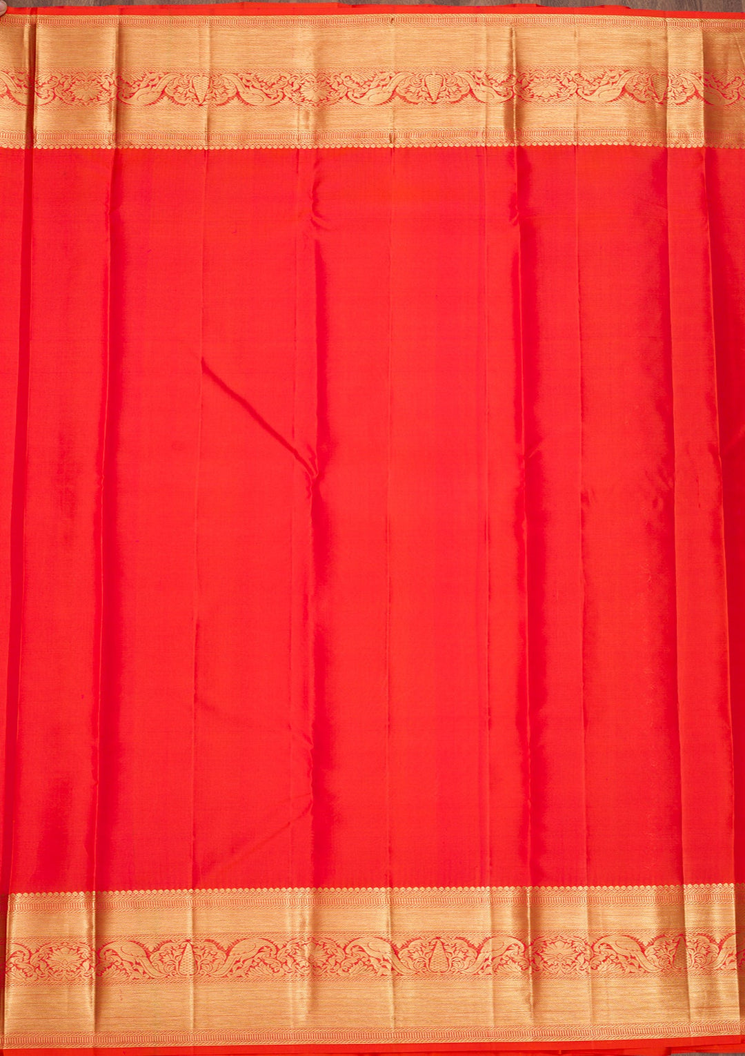 Orange Zariwork Pure Silk Saree-Koskii