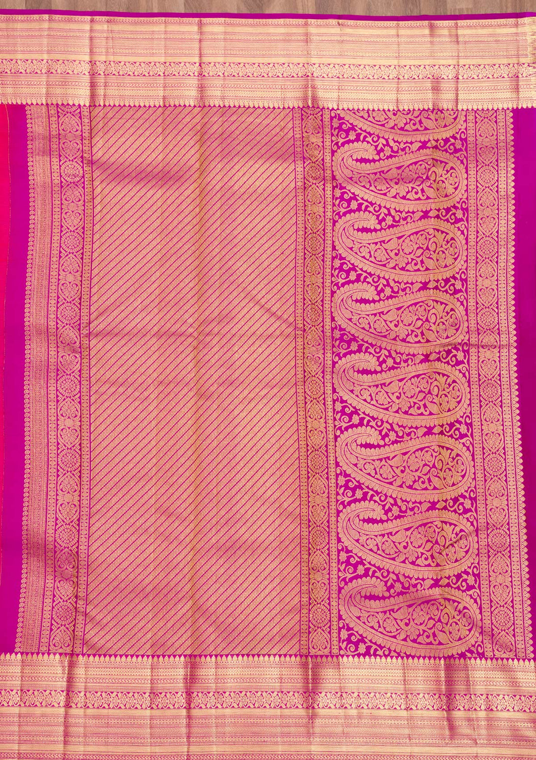 Orange Zariwork Pure Silk Saree-Koskii