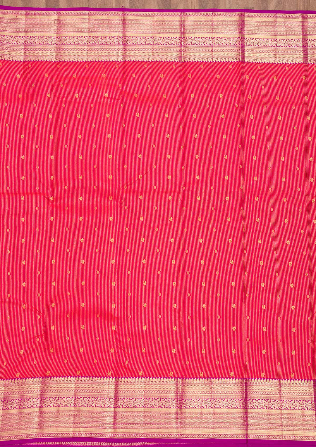 Orange Zariwork Pure Silk Saree-Koskii