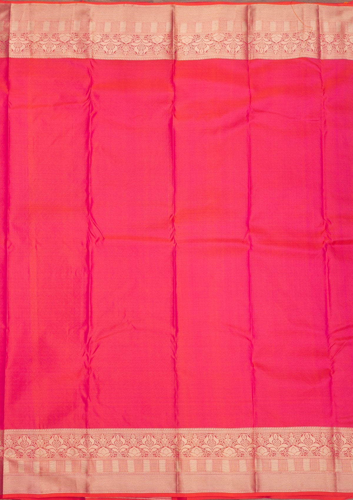 Orange Zariwork Pure Silk Saree