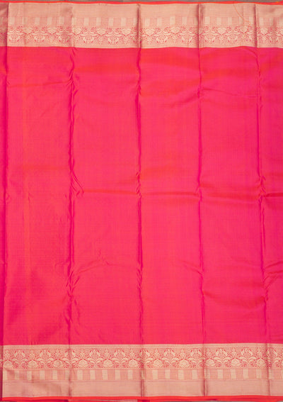 Orange Zariwork Pure Silk Saree