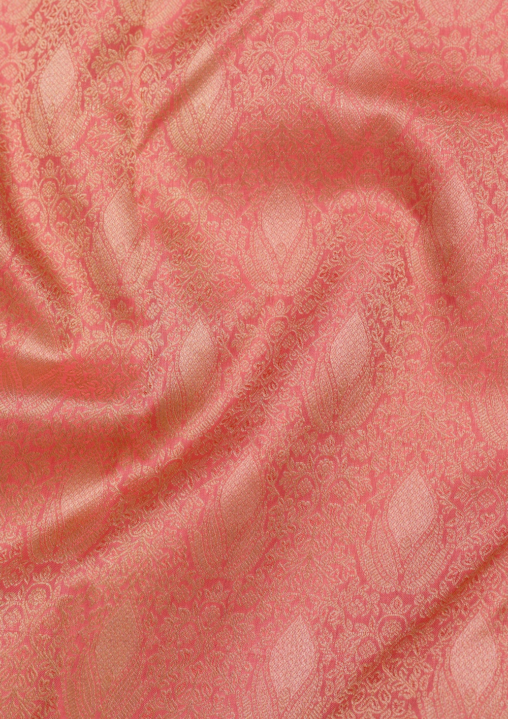 Orange Zariwork Pure Silk Saree-Koskii