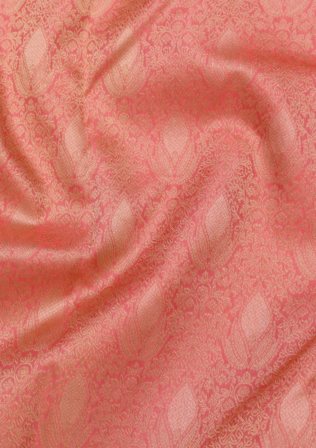 Orange Zariwork Pure Silk Saree-Koskii