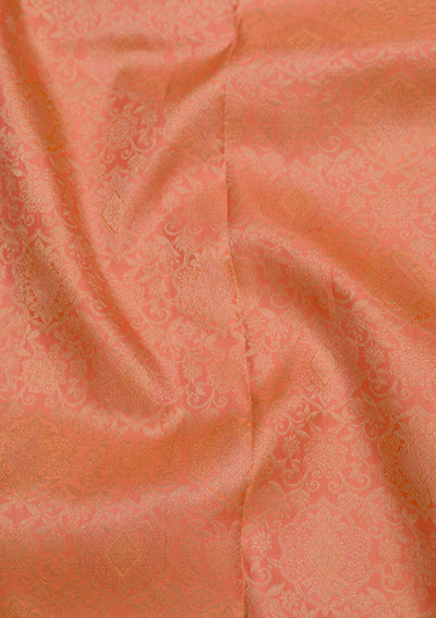 Orange Zariwork Pure Silk Saree-Koskii