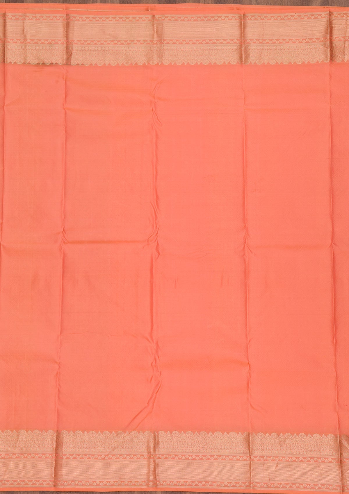 Orange Zariwork Pure Silk Saree-Koskii