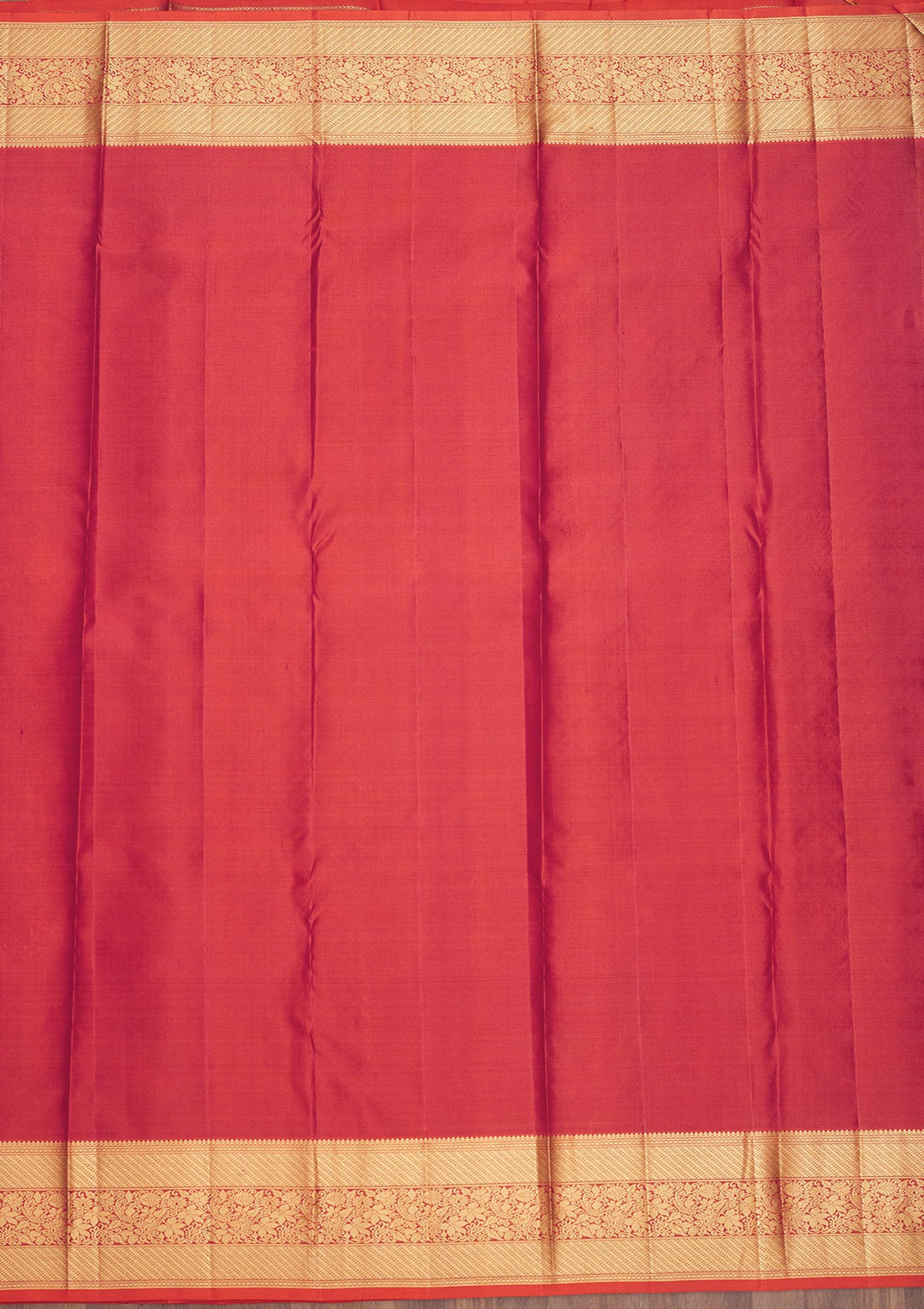 Orange Zariwork Pure Silk Saree-Koskii