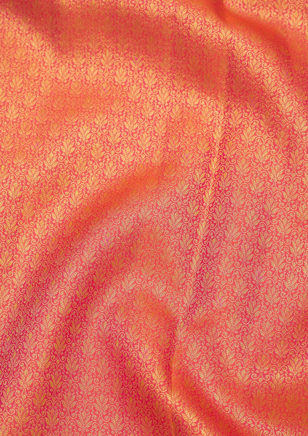 Orange Zariwork Pure Silk Saree-Koskii