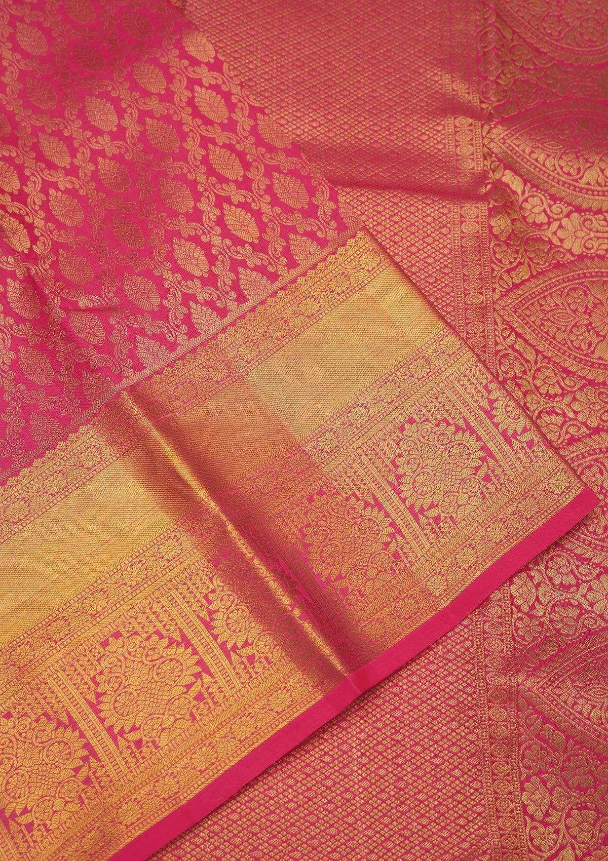 Pink Zariwork Pure Silk Saree-Koskii