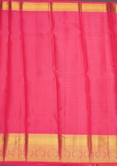 Pink Zariwork Pure Silk Saree-Koskii