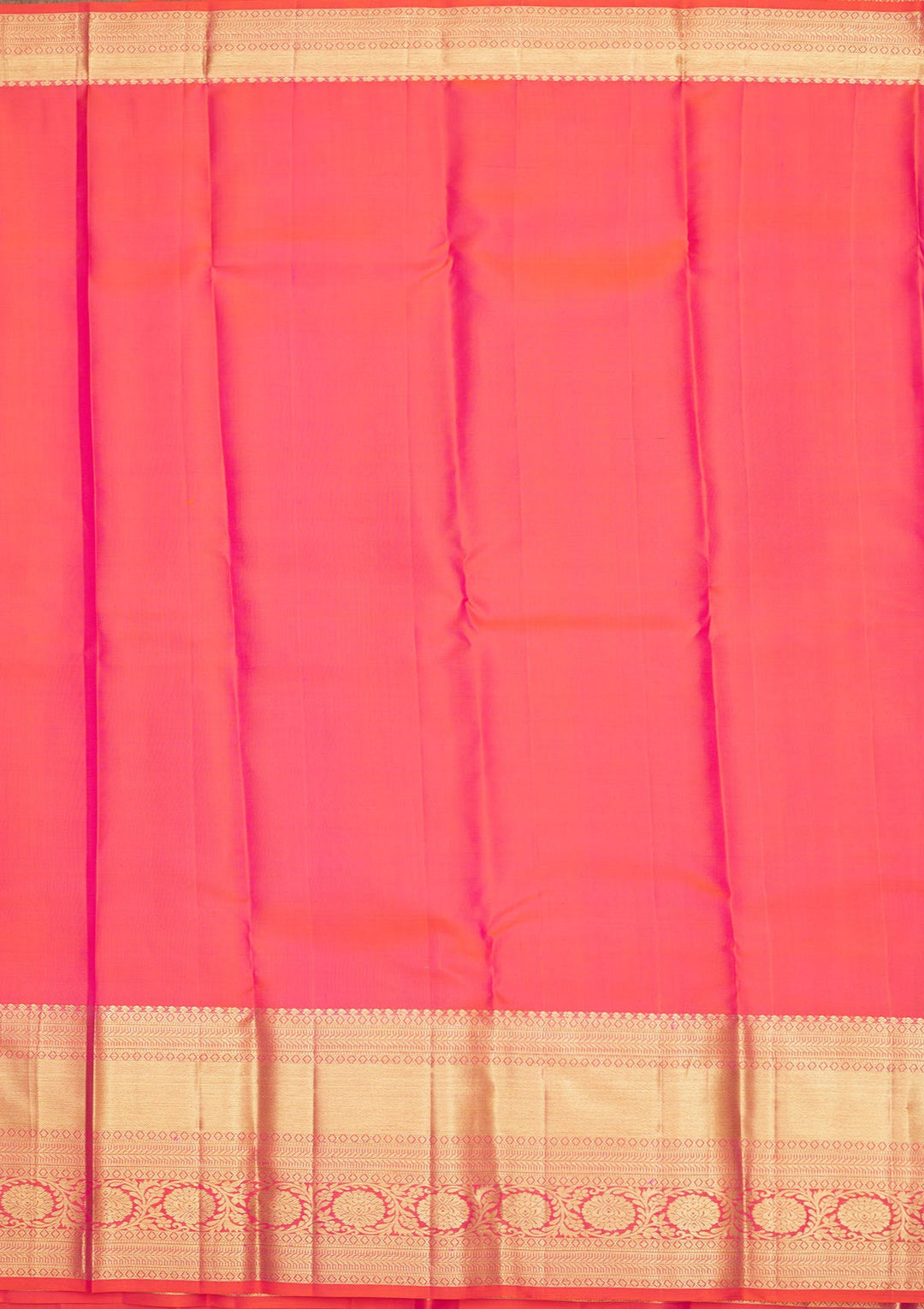 Orange Zariwork Pure Silk Saree-Koskii