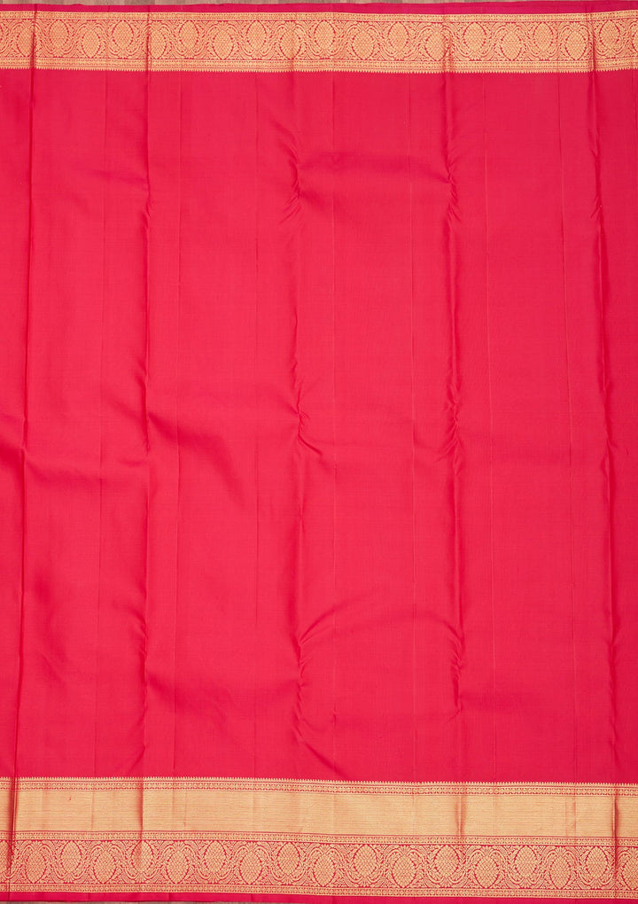 Orange Zariwork Pure Silk Saree