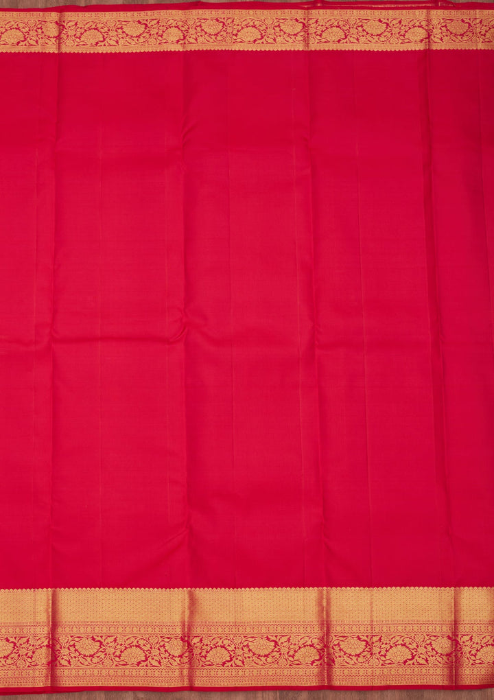 Orange Zariwork Pure Silk Saree