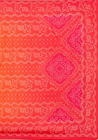 Orange Zariwork Semi Crepe Readymade Salwar Suit